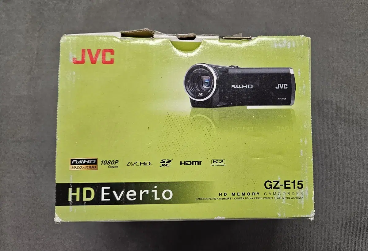 JVC 캠코더 gz-e15be HD소형 핸디캠 빈티지캠코더