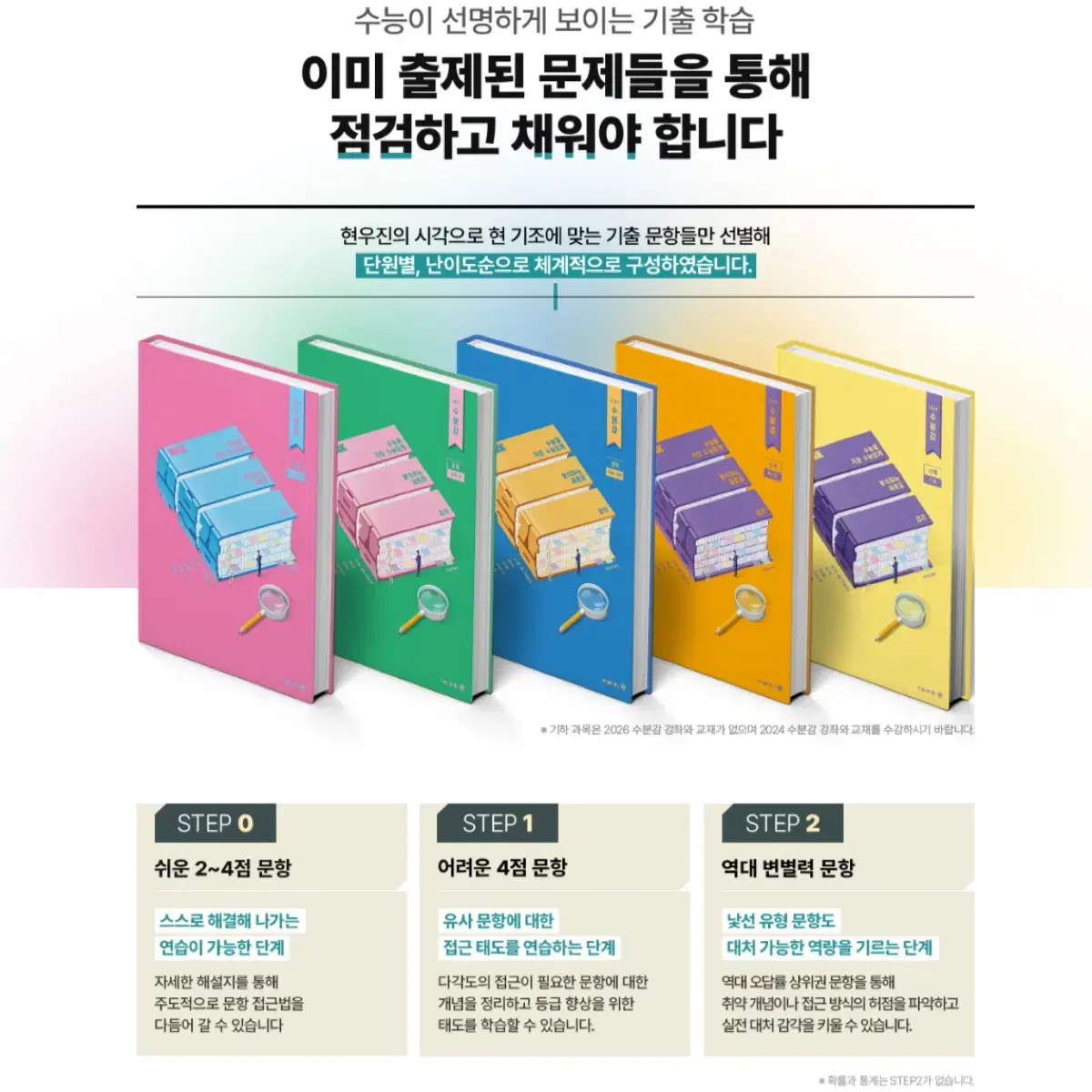 2026 수분감 수1, 수2, 미적분 판매 ( 26수능 현우진 교재판매)