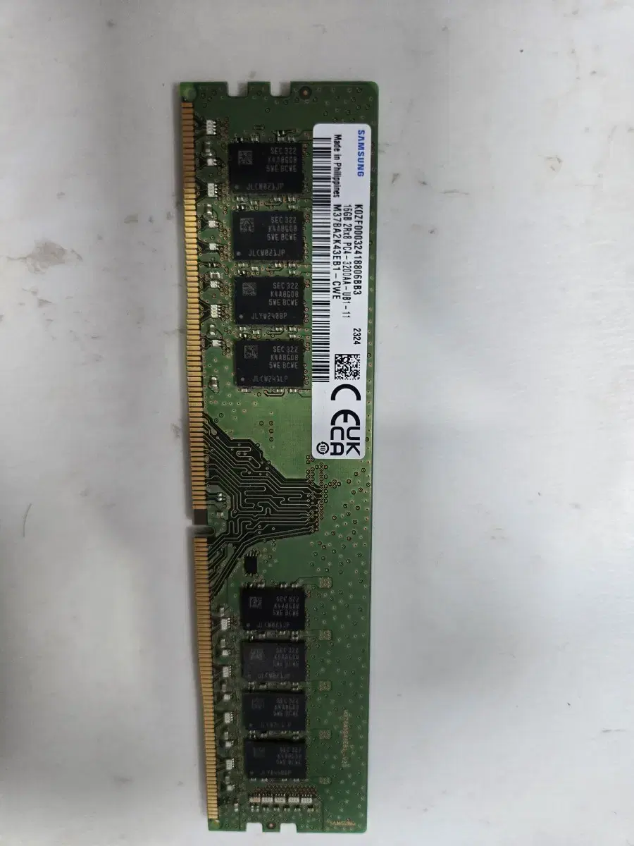 삼성램 pc4 ddr4 pc램  3200aa  16g