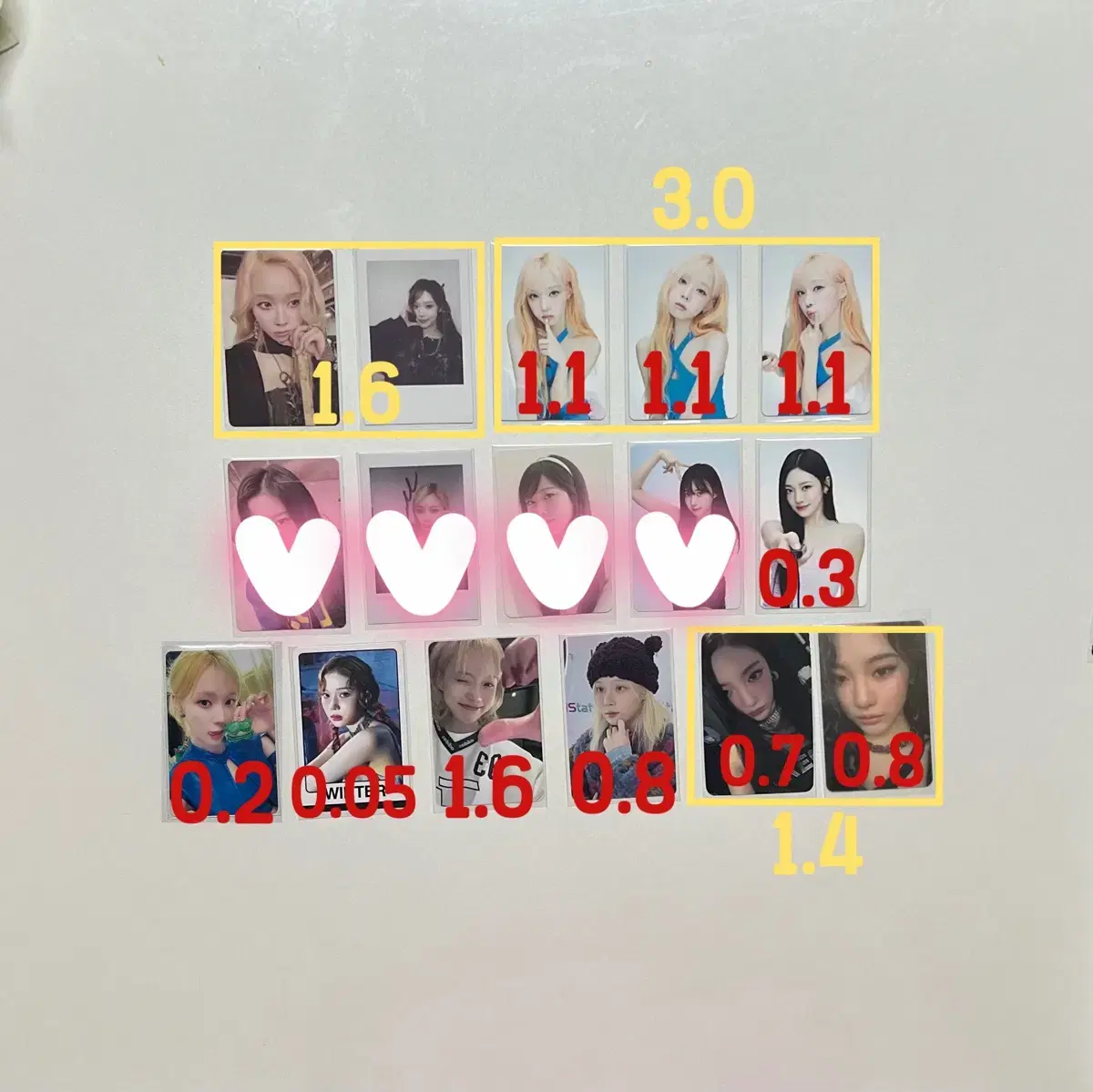 [sold in bulk] aespa photocard photocard backing karinagisellewinterturning