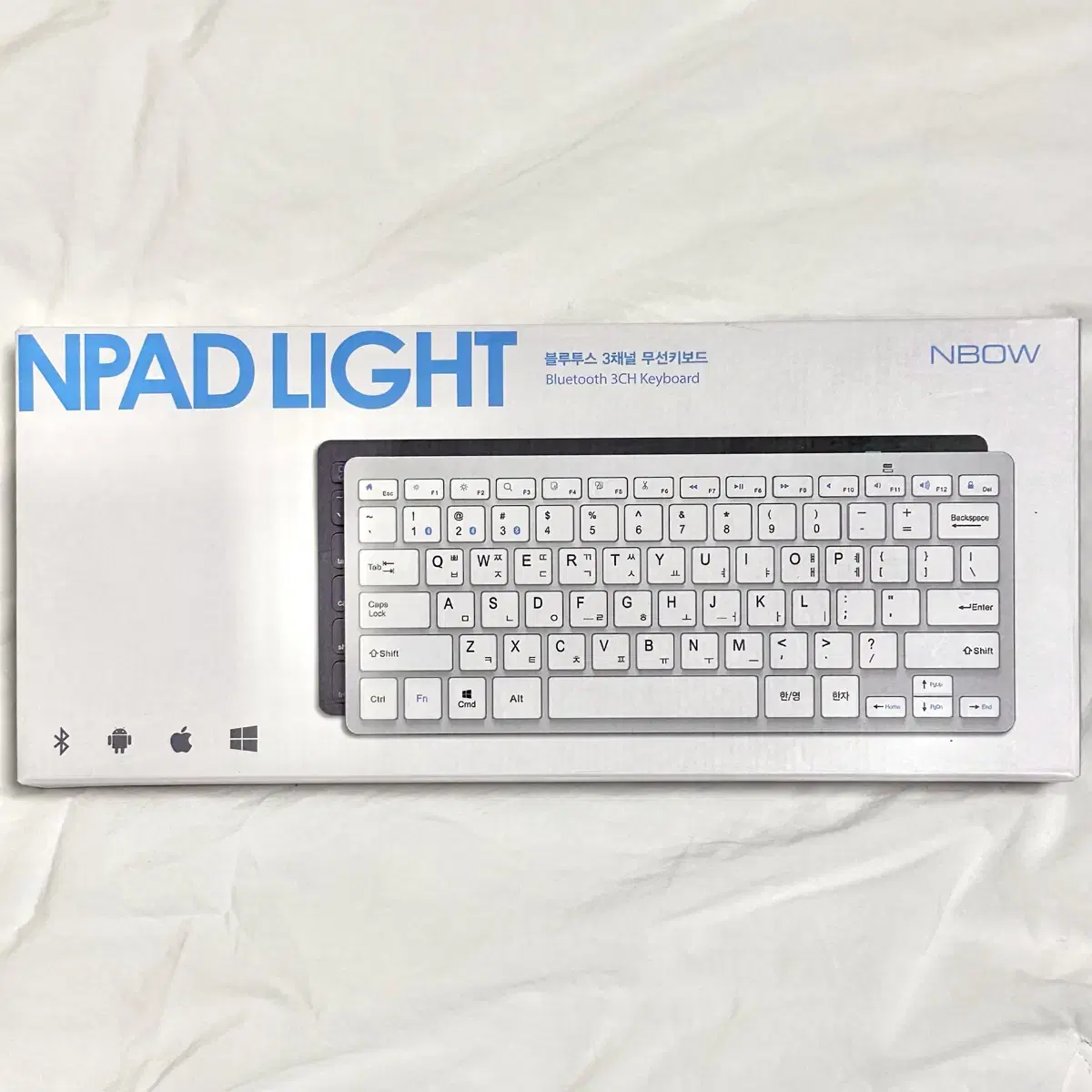 NPAD LIGHT 블루투스 3채널 무선키보드 블랙