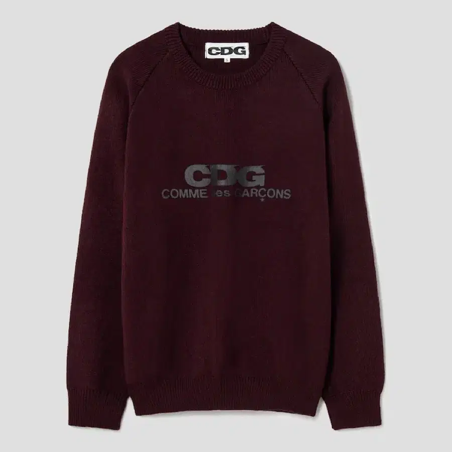 CDG 니트 버건디 XL