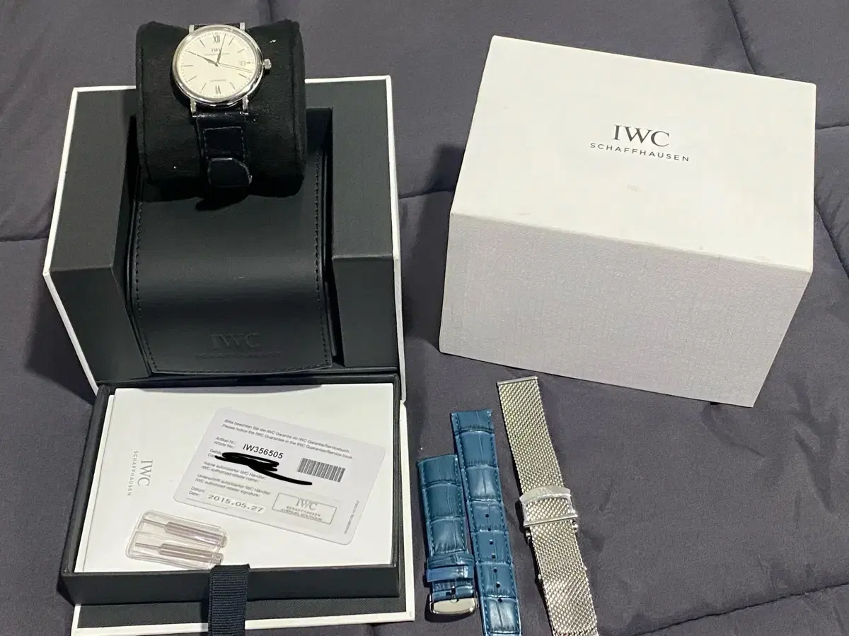 IWC 포르토피노 오토매틱 + 정품 가죽디버클