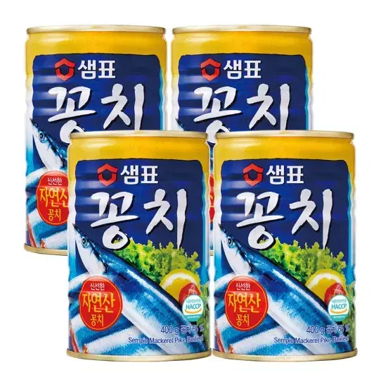 무료배송-샘표 꽁치 통조림 400g 4캔