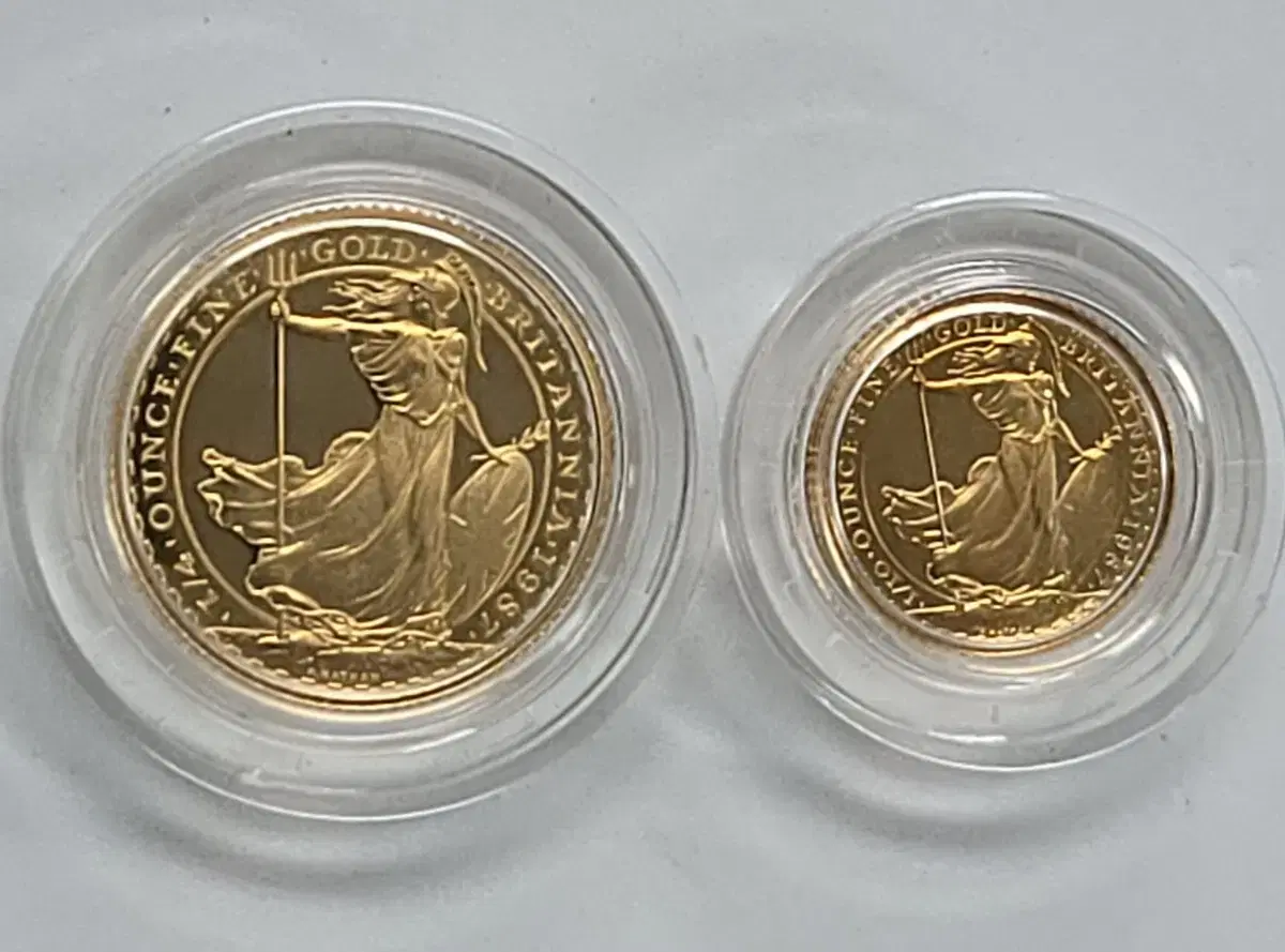 브리타니아 프루프금화 Two coin set proof