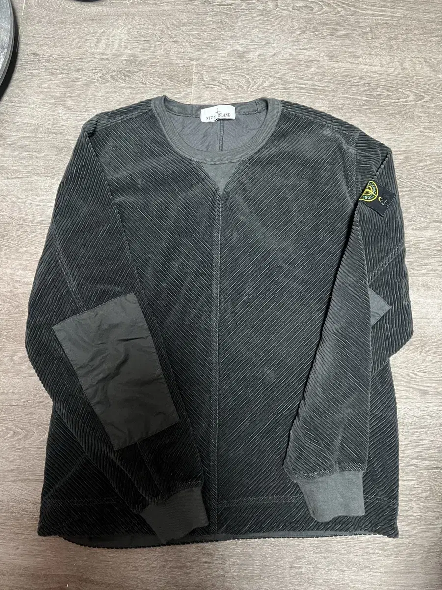 [M] Stone Island 22FW Corduroy Bomber Jacket Dark Gray