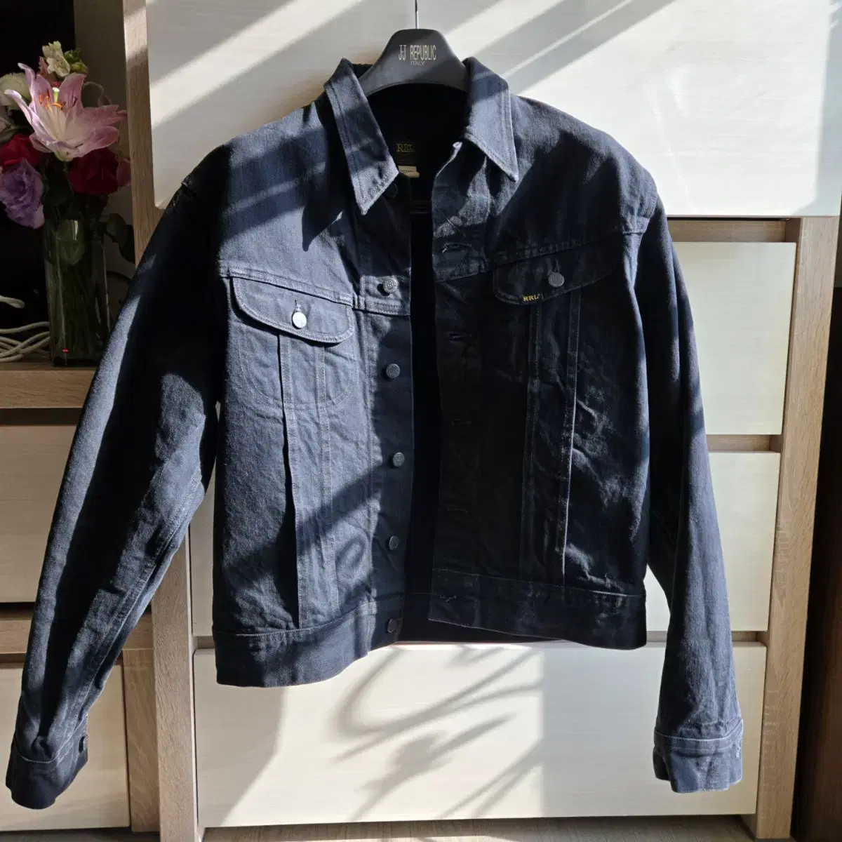 rrl lot271 l size 트러커 팝니다(더블알엘) 흑청 트러커