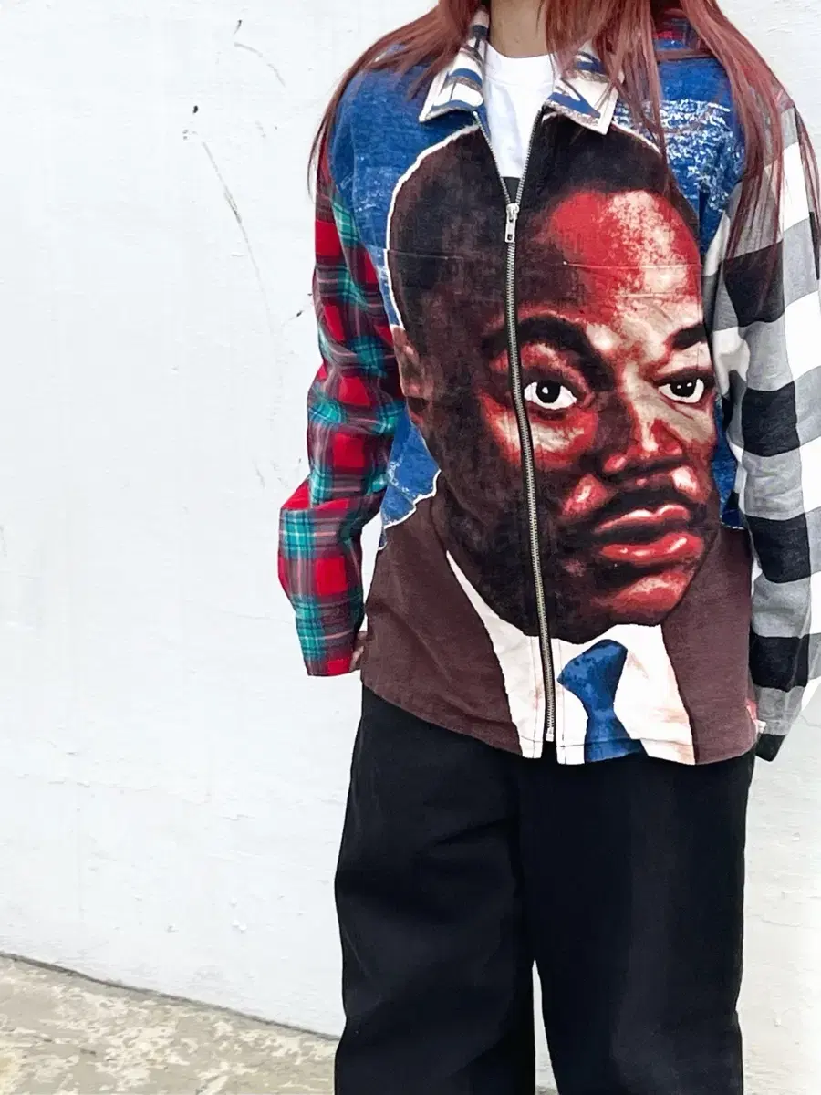 Supreme 18ss MLK Shirt Zip Up