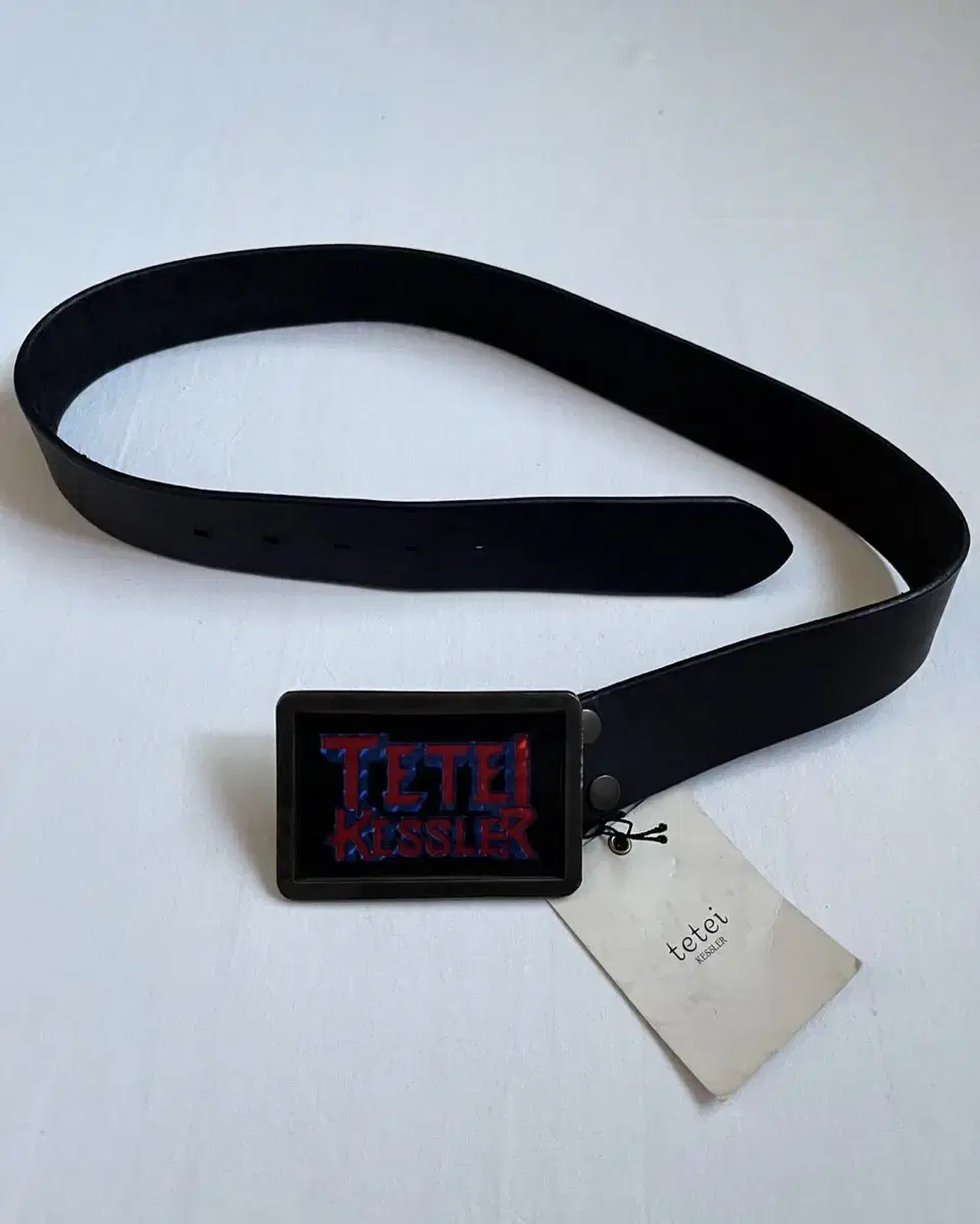 TETEI KESSLER Plate Buckle Leather Belt