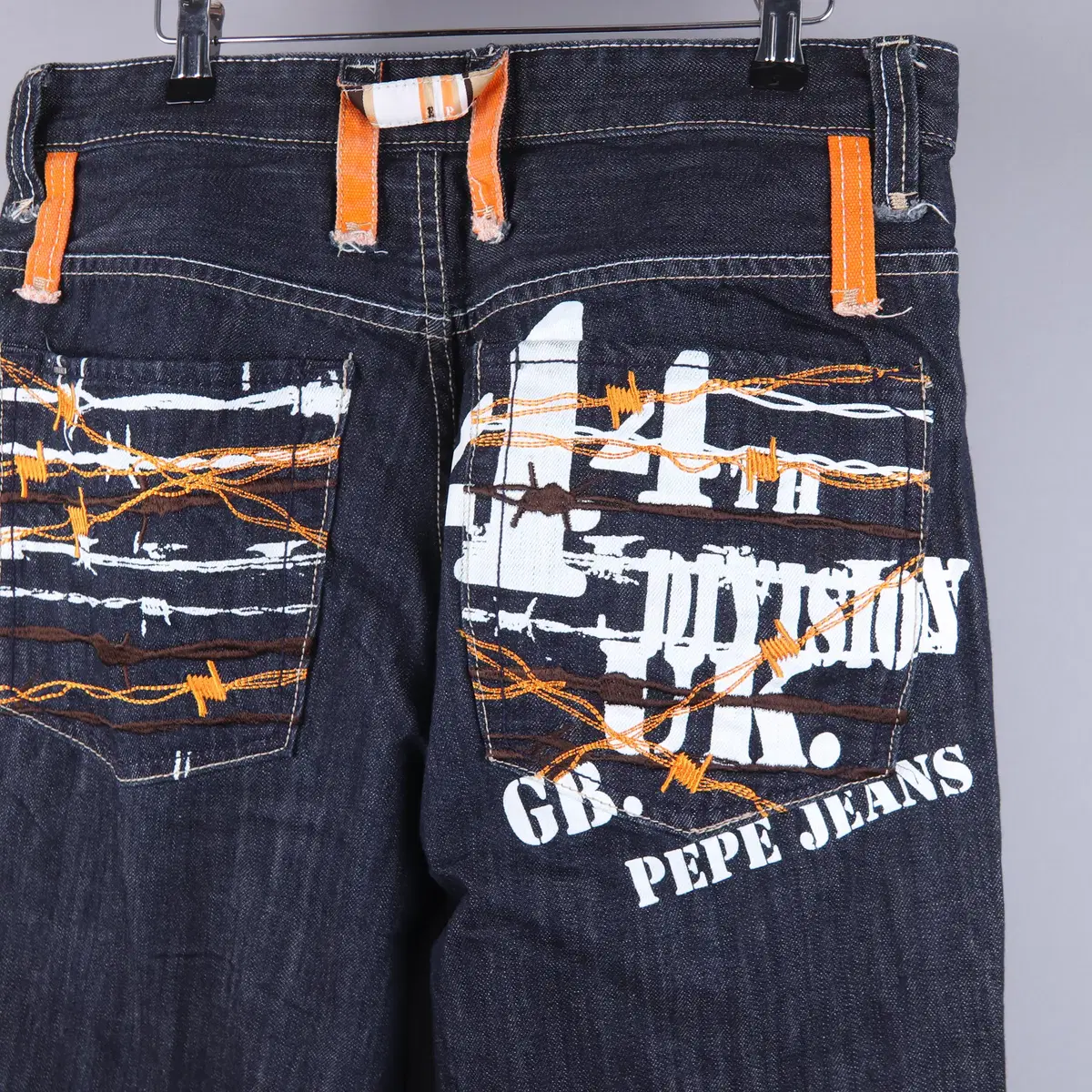 PEPE JEANS 빈티지 자수 청바지 (34) 1644