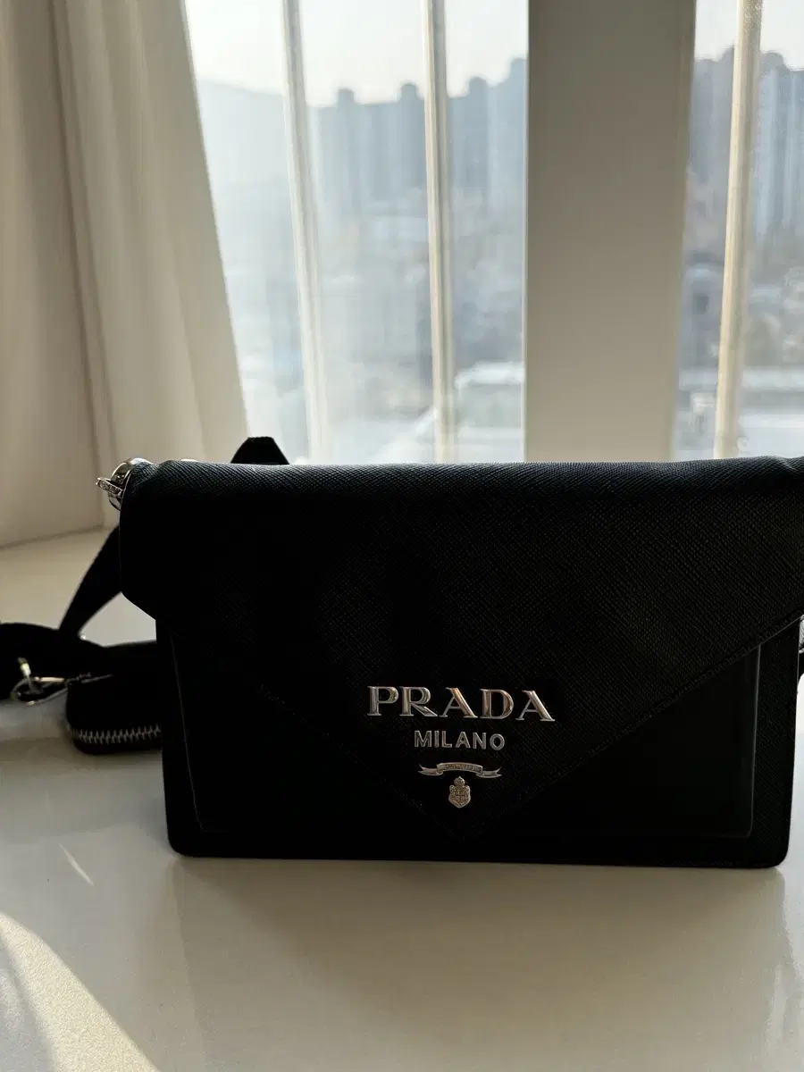 Prada Saffiano Envelope Bag 1BP020