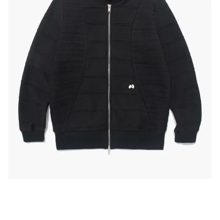 허그유어스킨 Flap Knitted zip-up (Black)