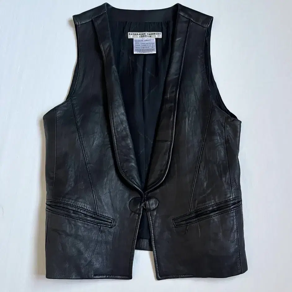 Katharine Hamnett London Leather Vest