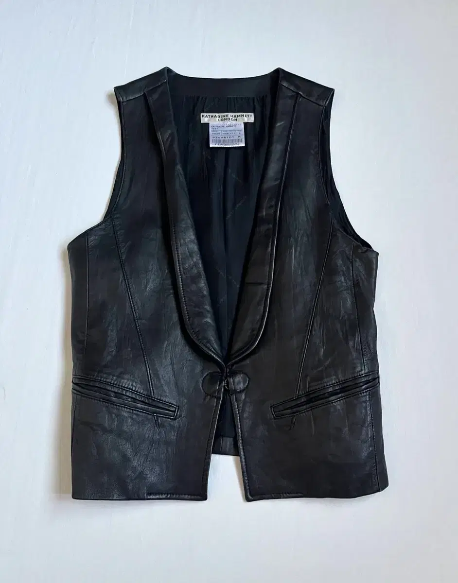 Katharine Hamnett London Leather Vest