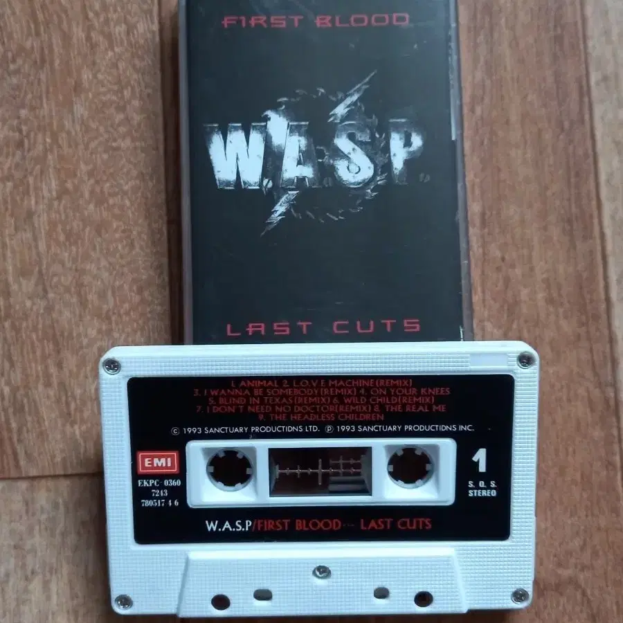 w.a.s.p 와스프 카세트테이프