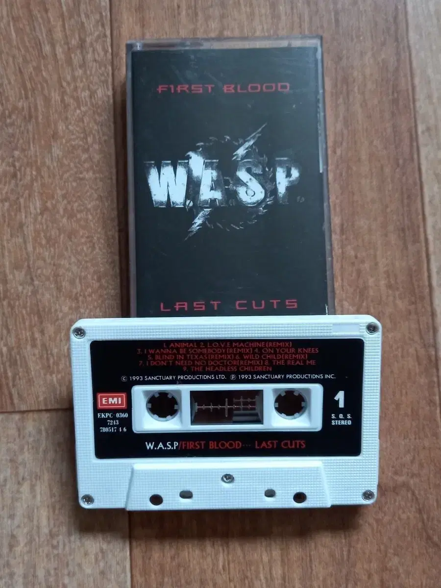 w.a.s.p 와스프 카세트테이프