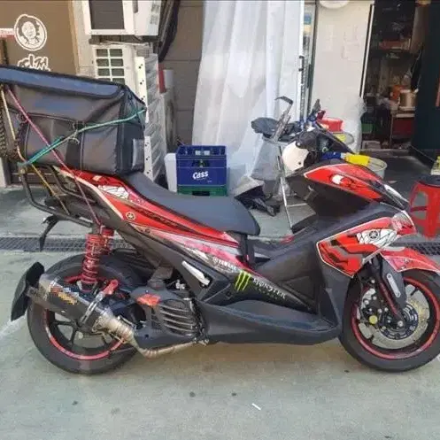 MSX125 CBR125 에어록스 튜닝 머플러 새상품 아크라 요시무라모양