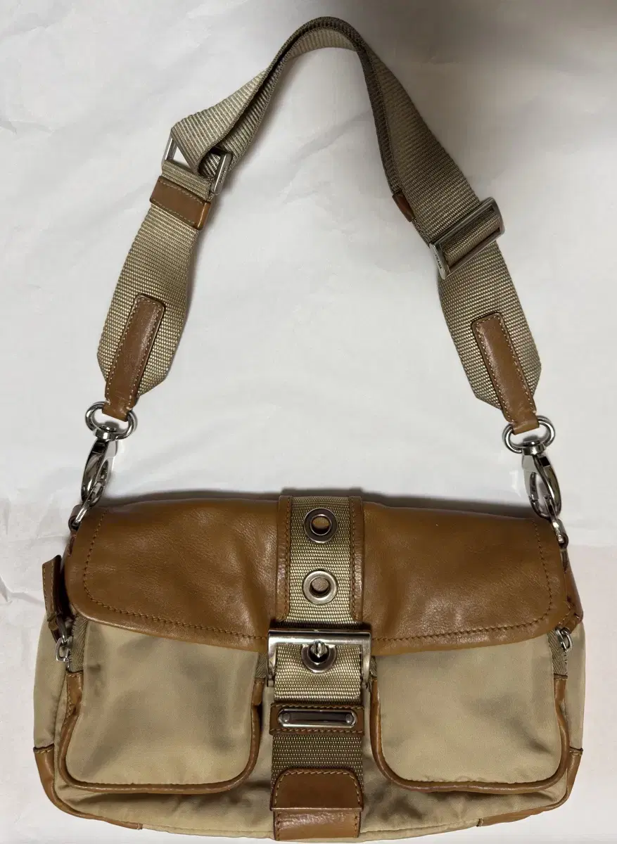 Prada 가죽 나일론 숄더백 Tessuto Shoulder Bag