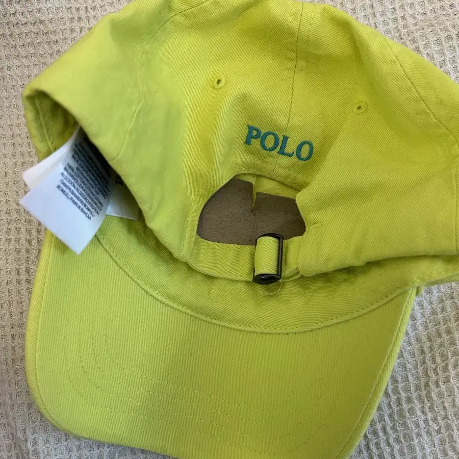 폴로 polo 기본 스몰포니 볼캡 레몬