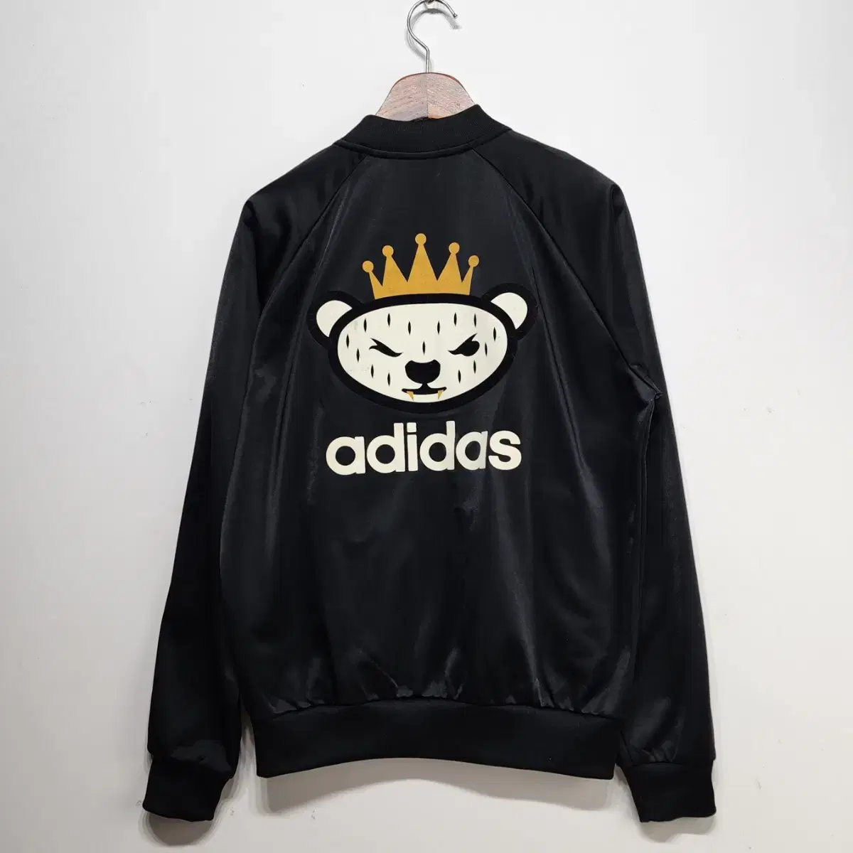 아디다스 ADIDAS 빅로고 니고베어 트레이닝 트랙탑 자켓 블랙 2XL