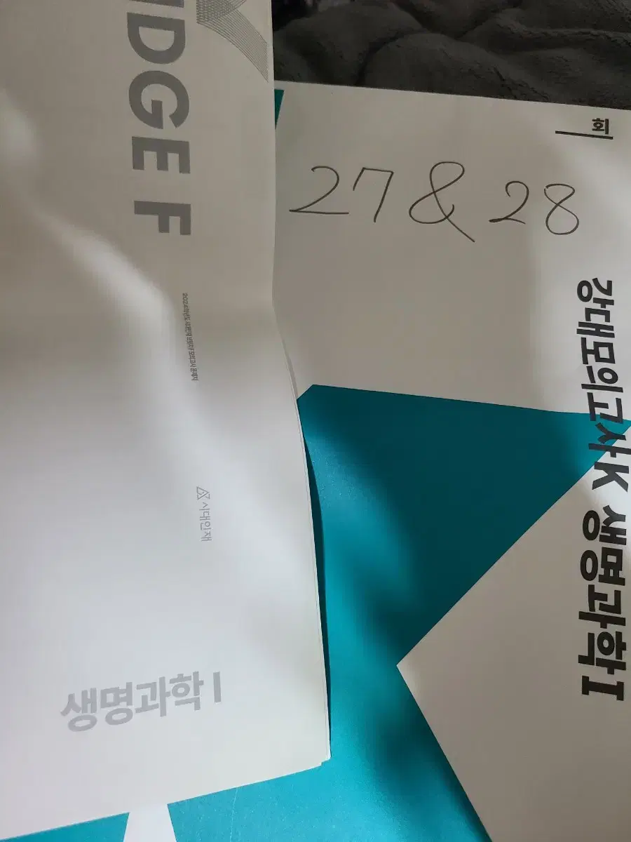 생명과학 강k 27+ 28+ 와 2024학년도 브릿지 12 18