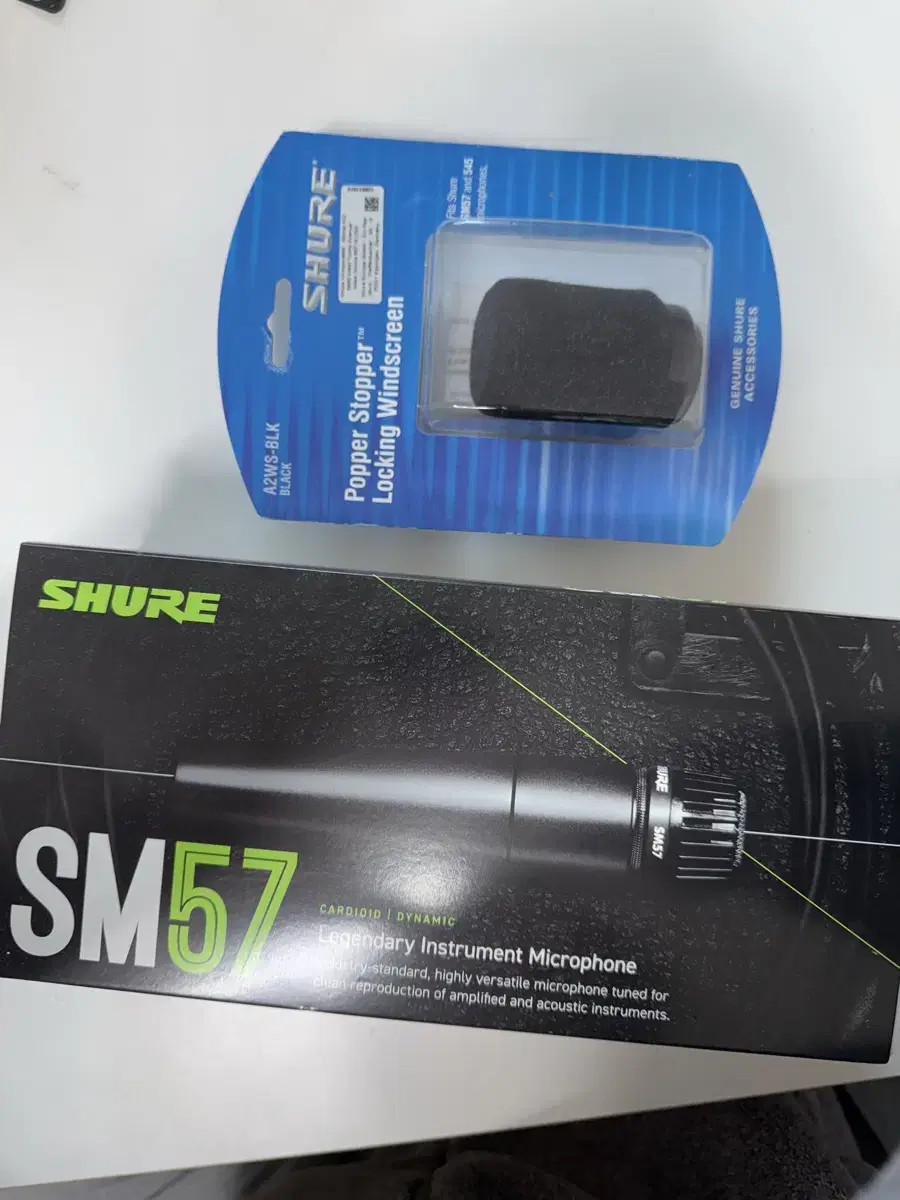 shure sm57 + 전용 팝필터 A2WS