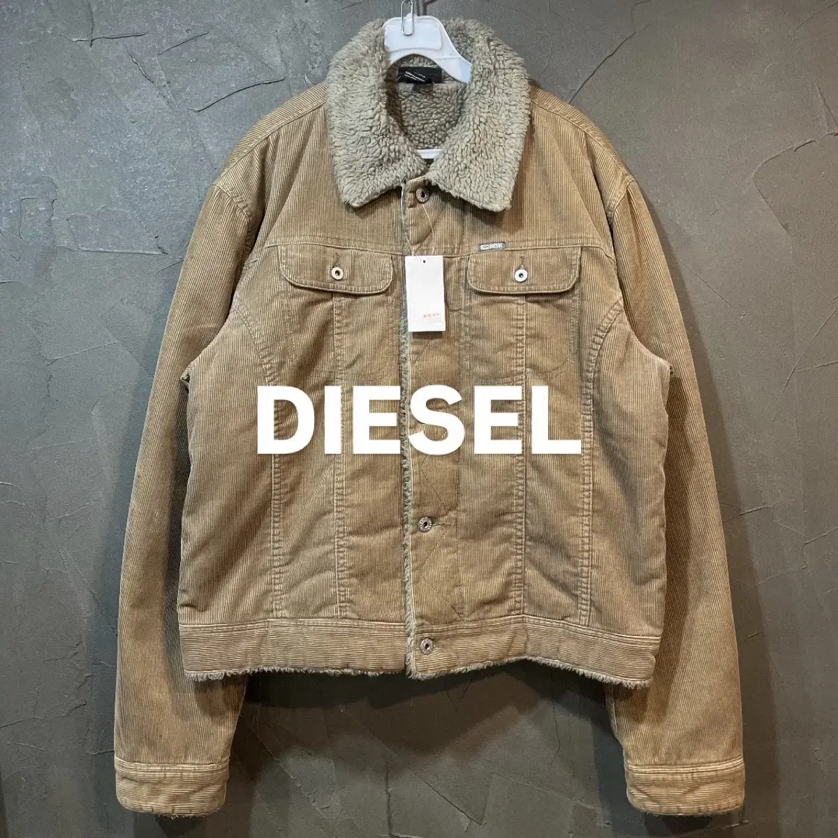 [XL] DIESEL 디젤 코듀로이 쉐르파 자켓