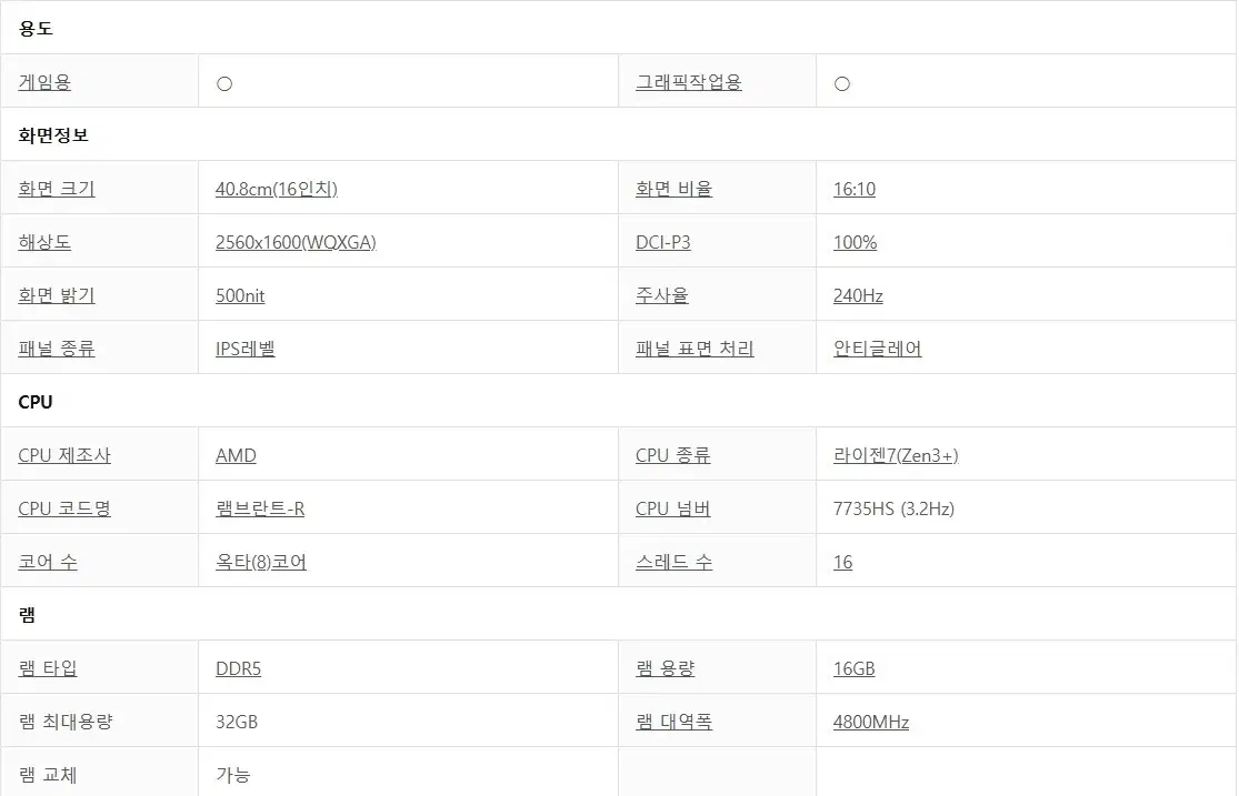 아수스 ASUS 고사양 게이밍노트북 (FA617, 상태 새 상품급) 판매