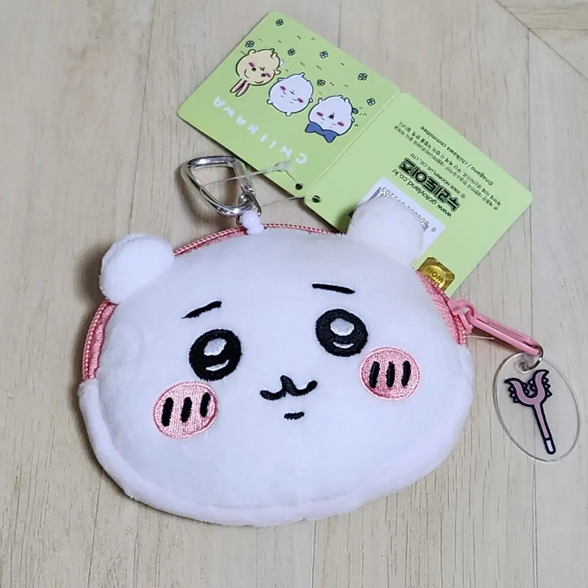 Chiikawa Monjakugi Lilpass doll pow coin purse kard wallet