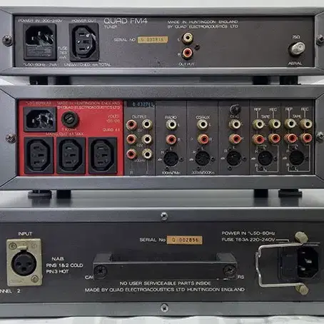 쿼드 QUAD AMP520, PRE44, TUNE FM4 셋트로 판매