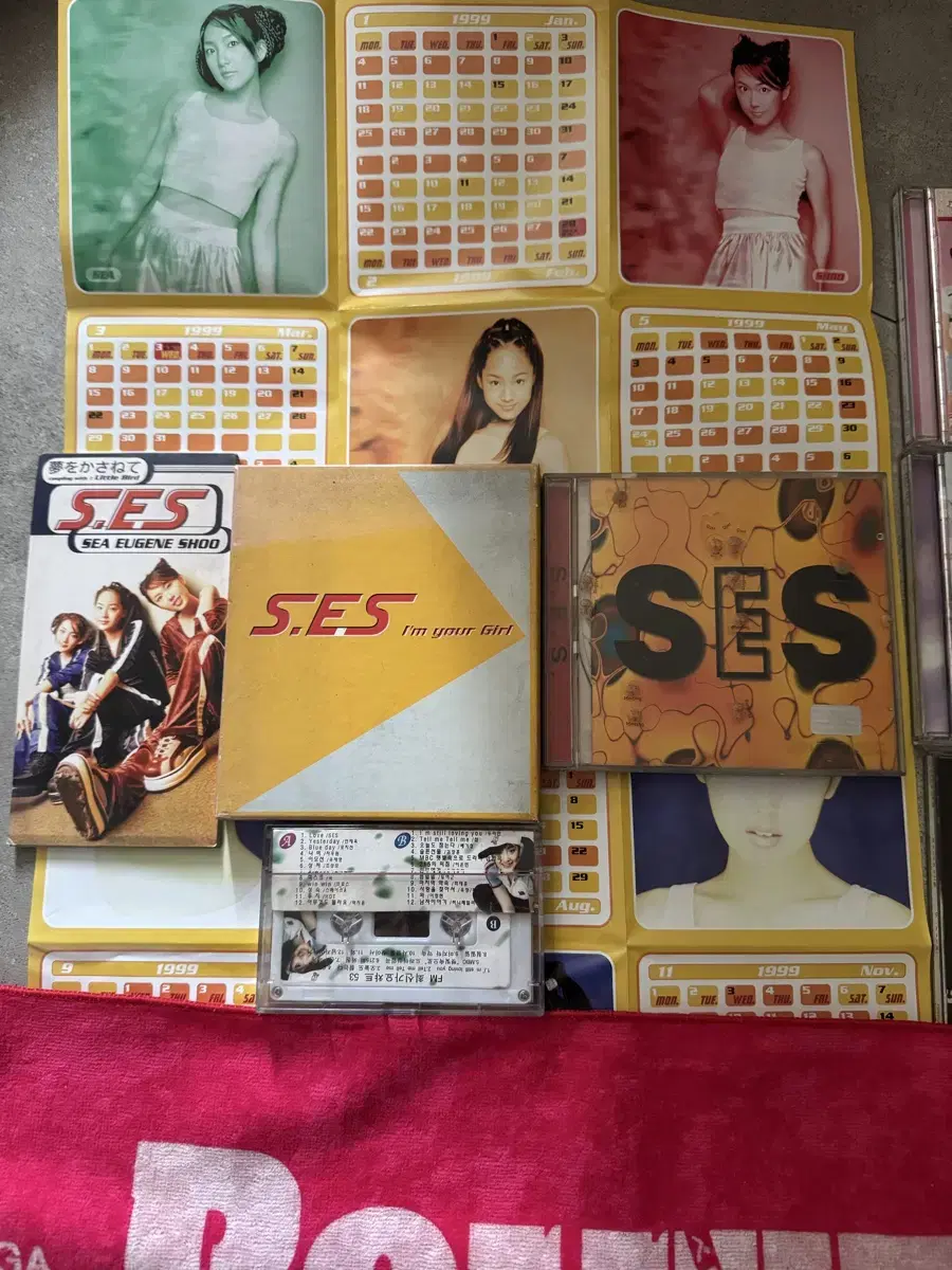 S.E.S 일본 싱글 2장 , S.E.S 1집 , S.E.S 잡지 3권