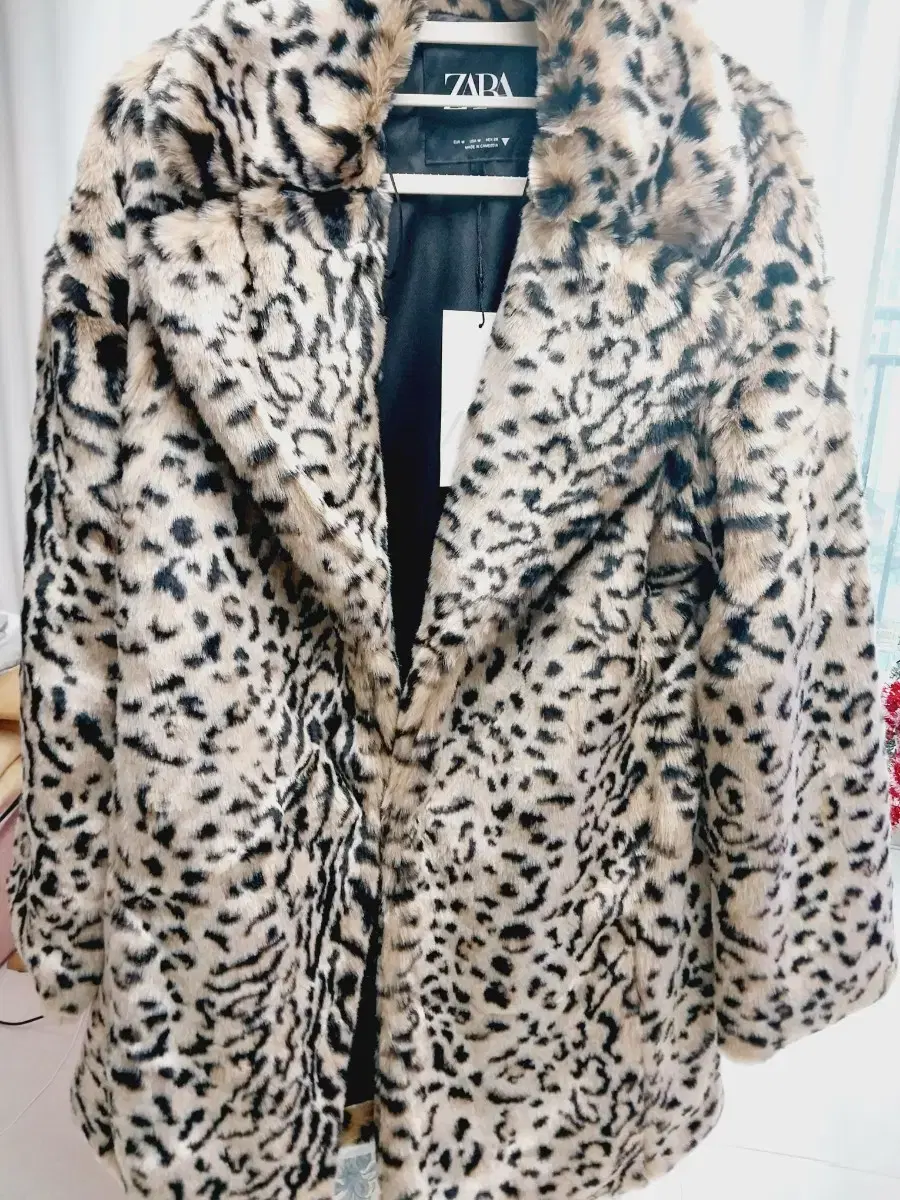 (New) Zara Leopard Fur Jacket 1255/771 size M