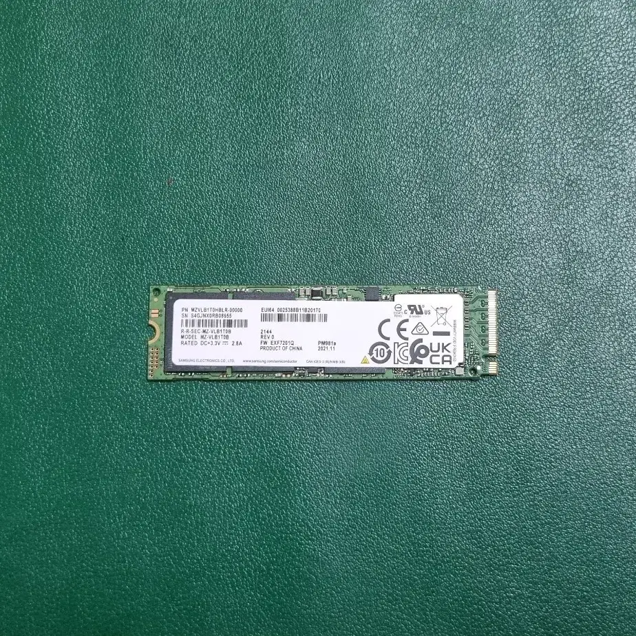 삼성 m2.ssd pm981a nvme 1t 팝니다