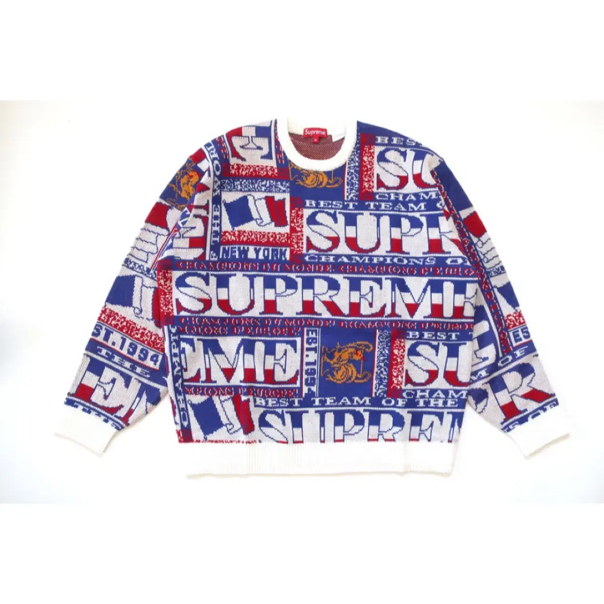 Supreme Scarf Sweater White