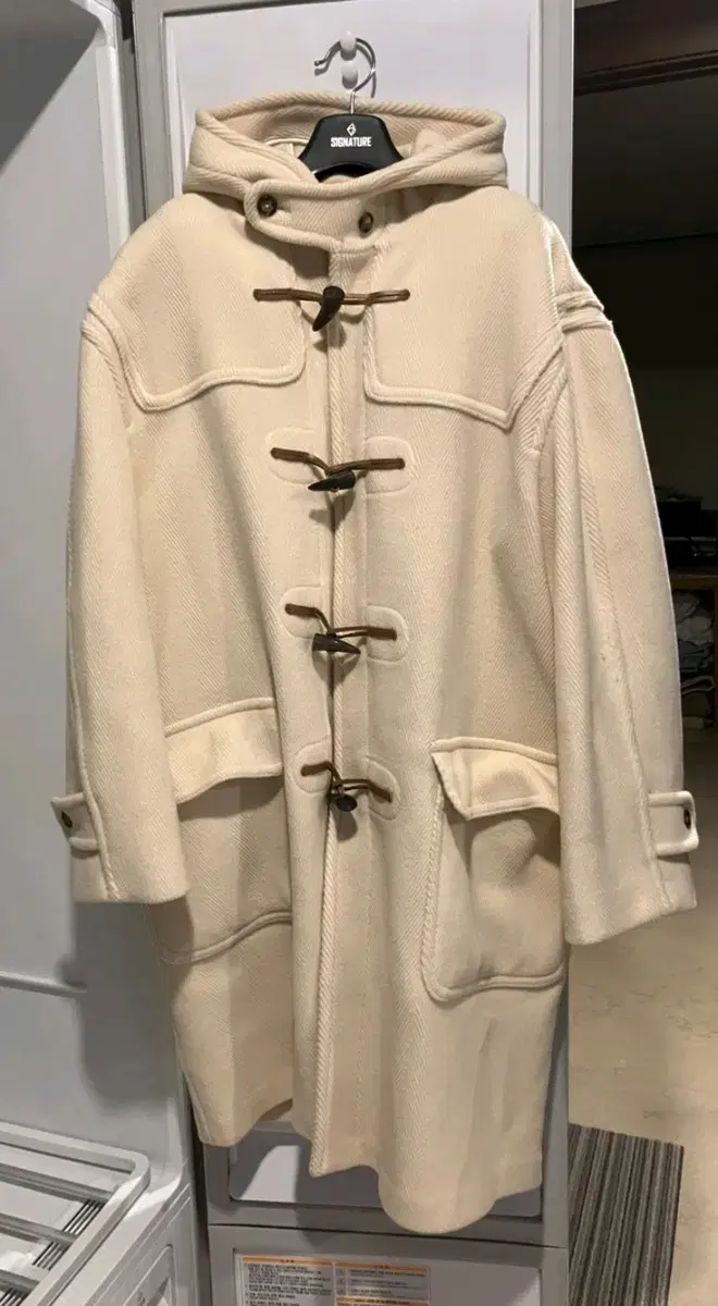 90s vintage gloverall duffel coat white