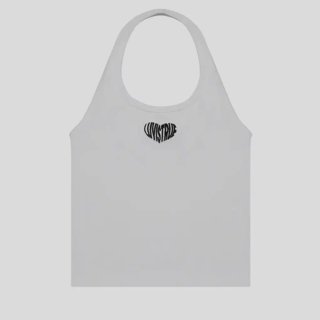 러브이즈트루 SU LOGO HALTER NECK TOP