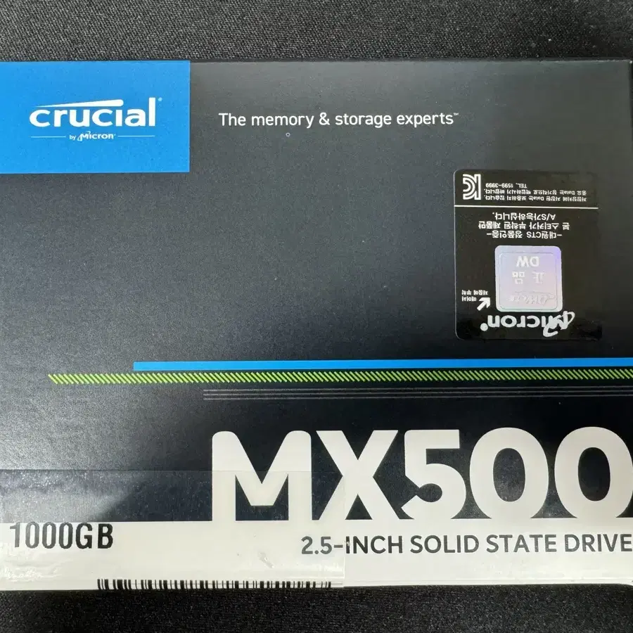 마이크론 크루셜 MX500 1TB SSD 미개봉