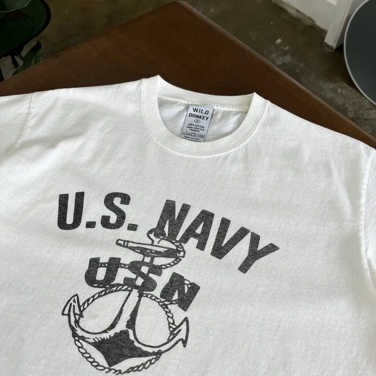 와일드동키 us navy 반팔 M