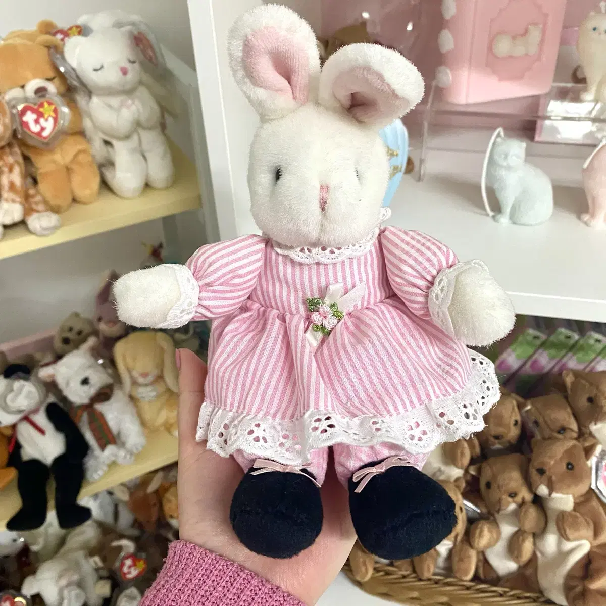 아메리칸 빈티지 핑크 토끼인형 (vintage bunny)