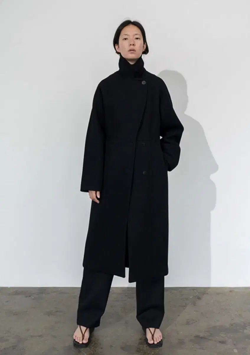 르917 라인코트 블랙 / LE17SEPTEMBRE LINE COAT