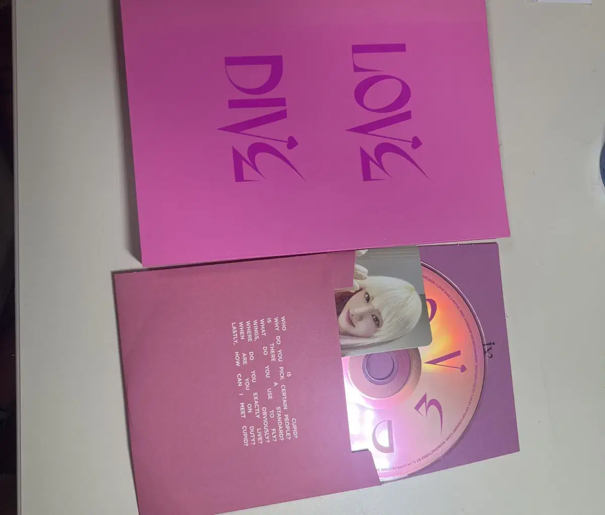 아이브 러브다이브 리즈 포카 CD 앨범 판매