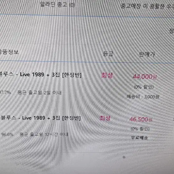 신촌블루스 3집. 라이브 미개봉