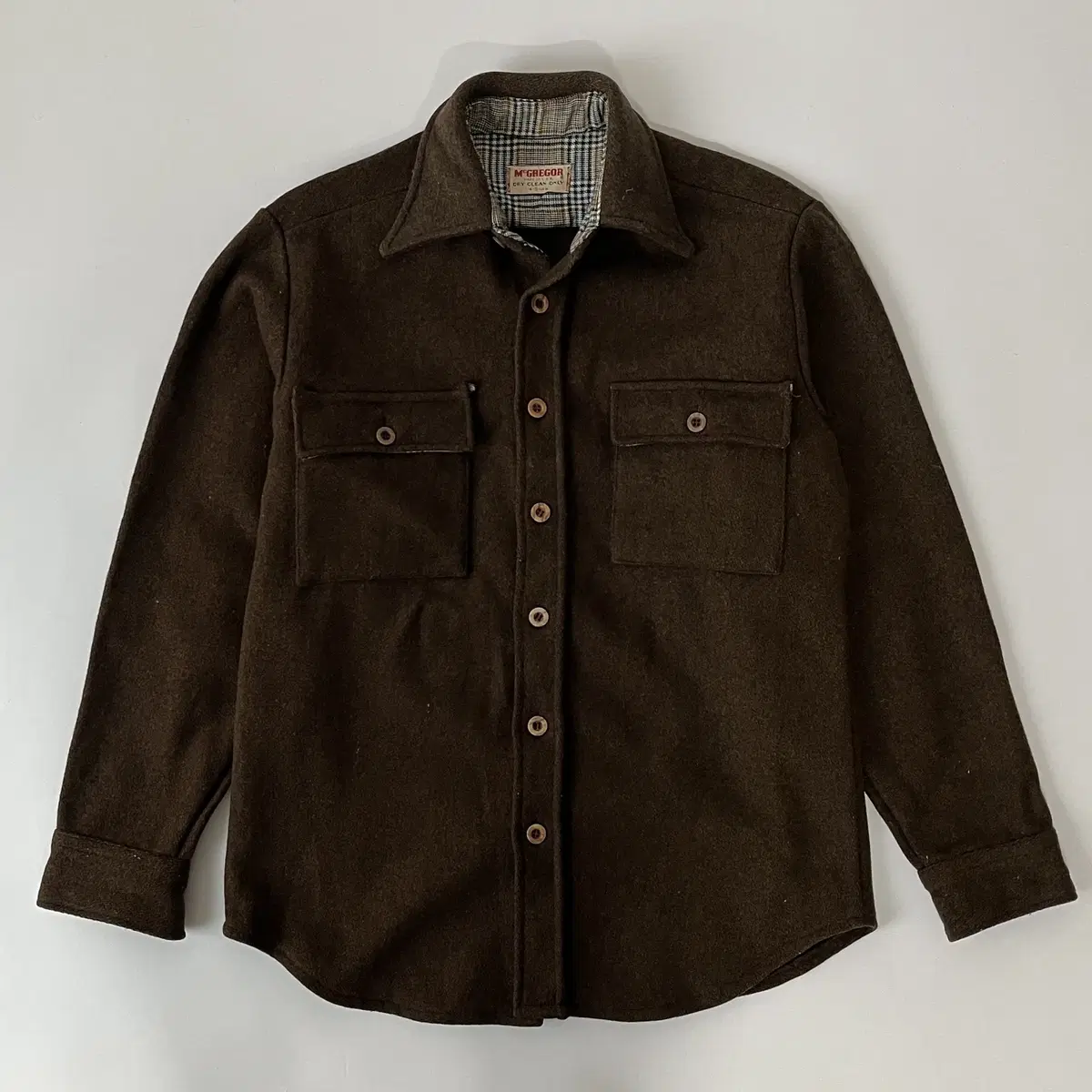 McGREGOR 90's  wool 100% shirt 미국제