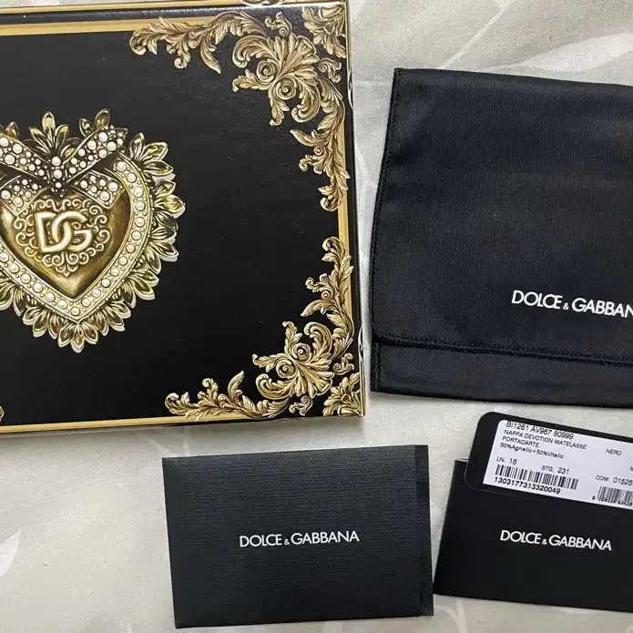 정품 돌체앤가바나 카드지갑박스 dolce and gabana