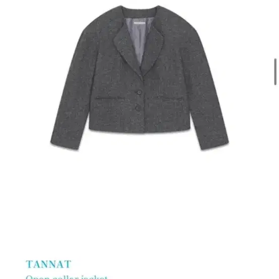 Tannat 타낫 오픈 카라 자켓 open collar jacket