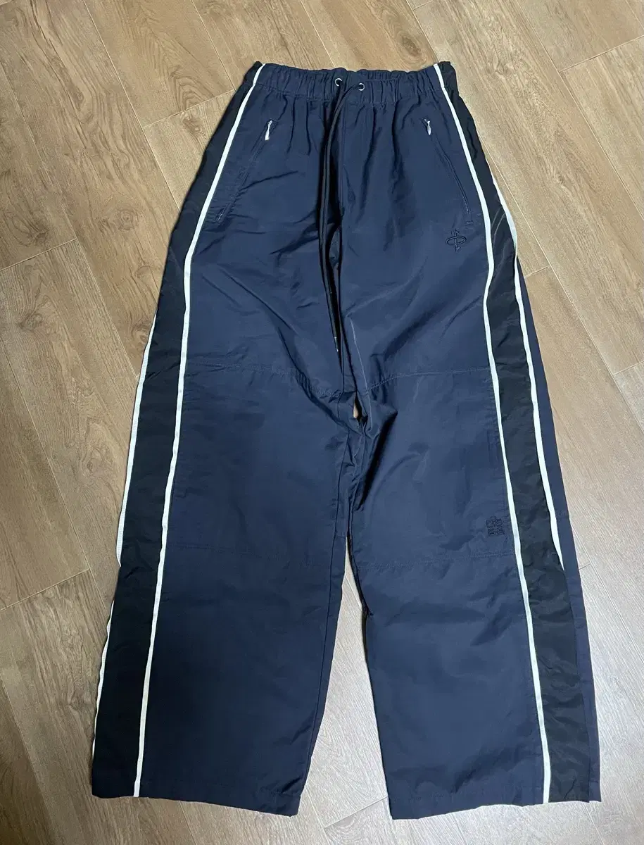 [1] Polythene 1011 Nylon Track Pants Dark Navy