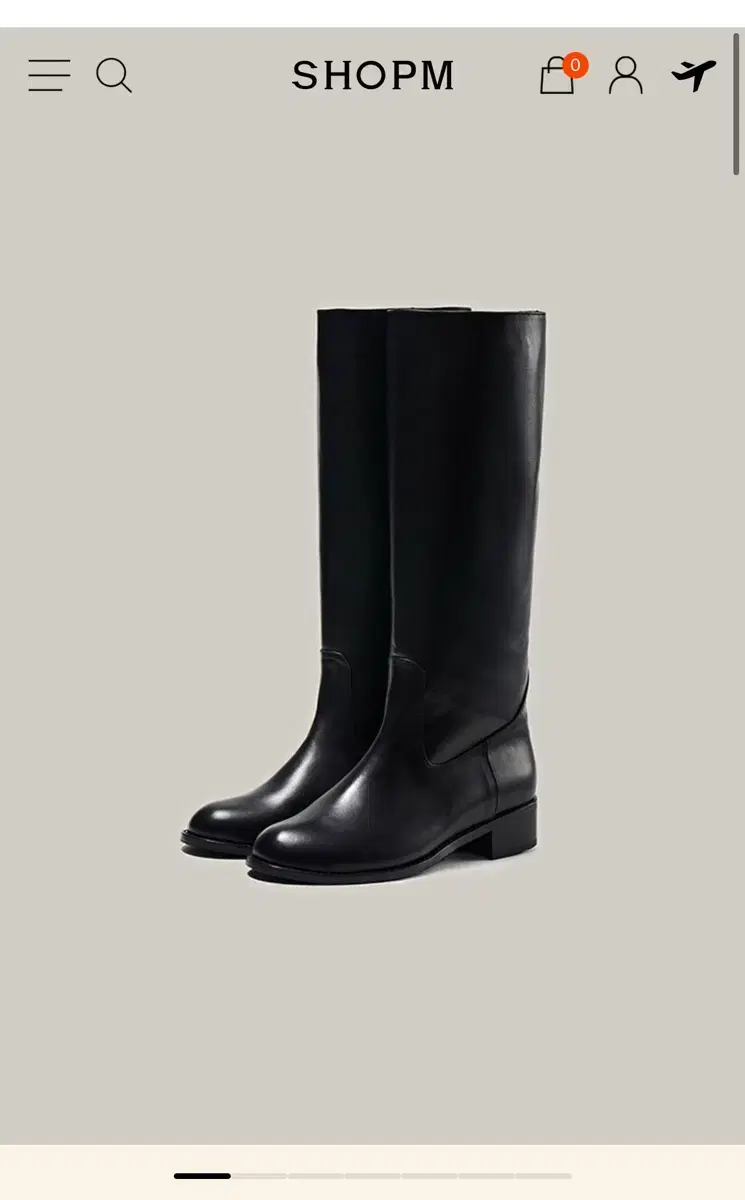 Shopm dray leather boots (black)