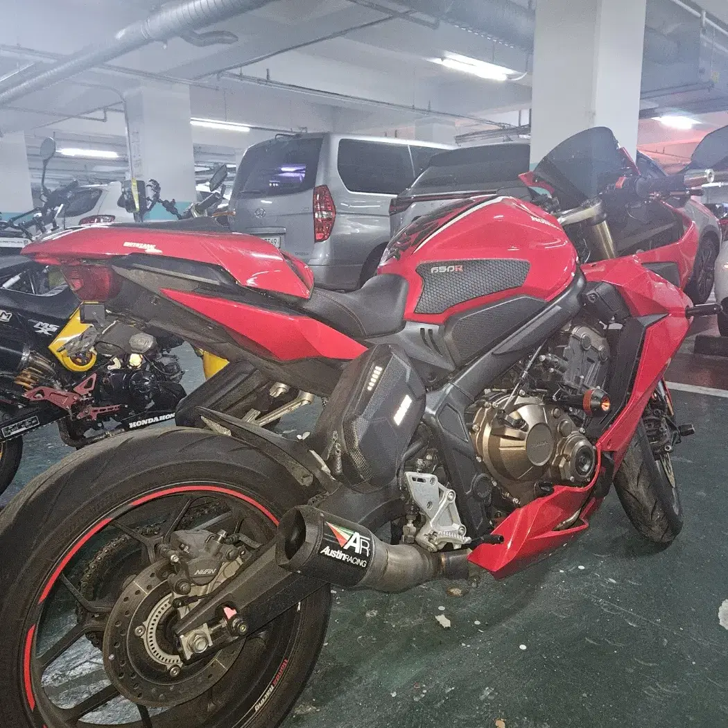 부산 cbr650r 19년식 오스틴 풀배기 소음기o 구변o