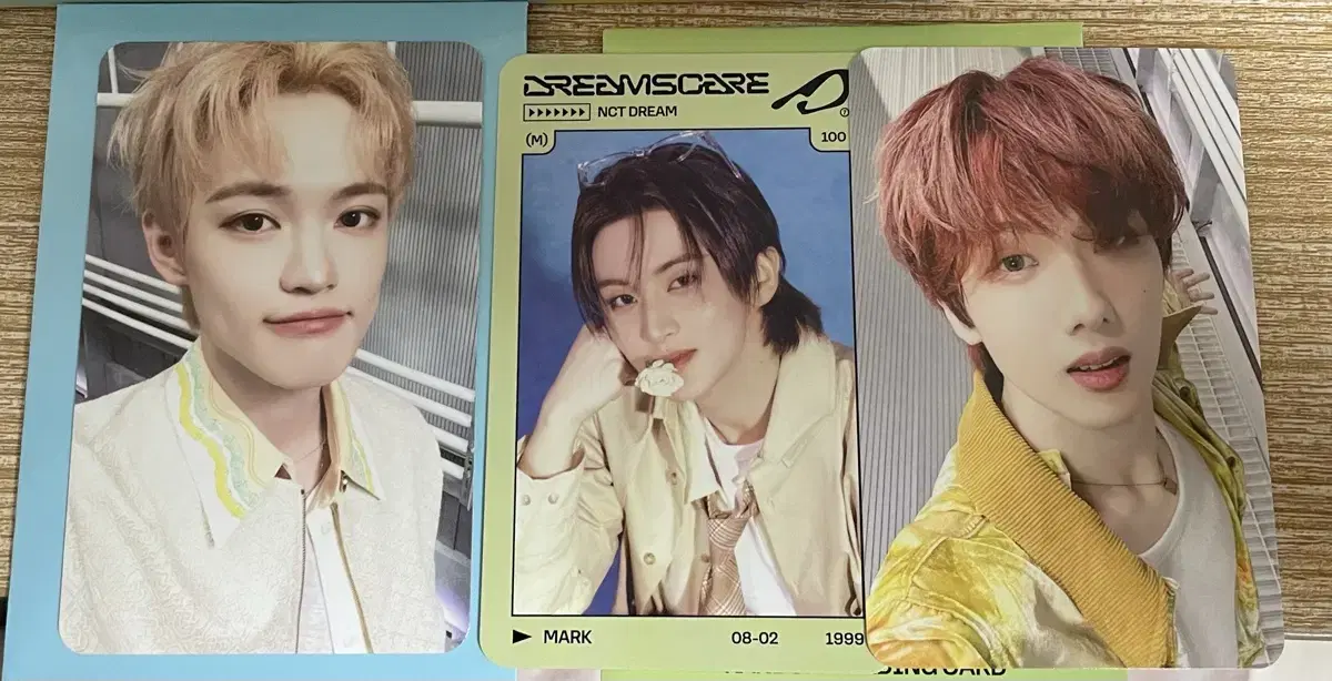 nct dreamscape trading card jisung, chenle photocard wts