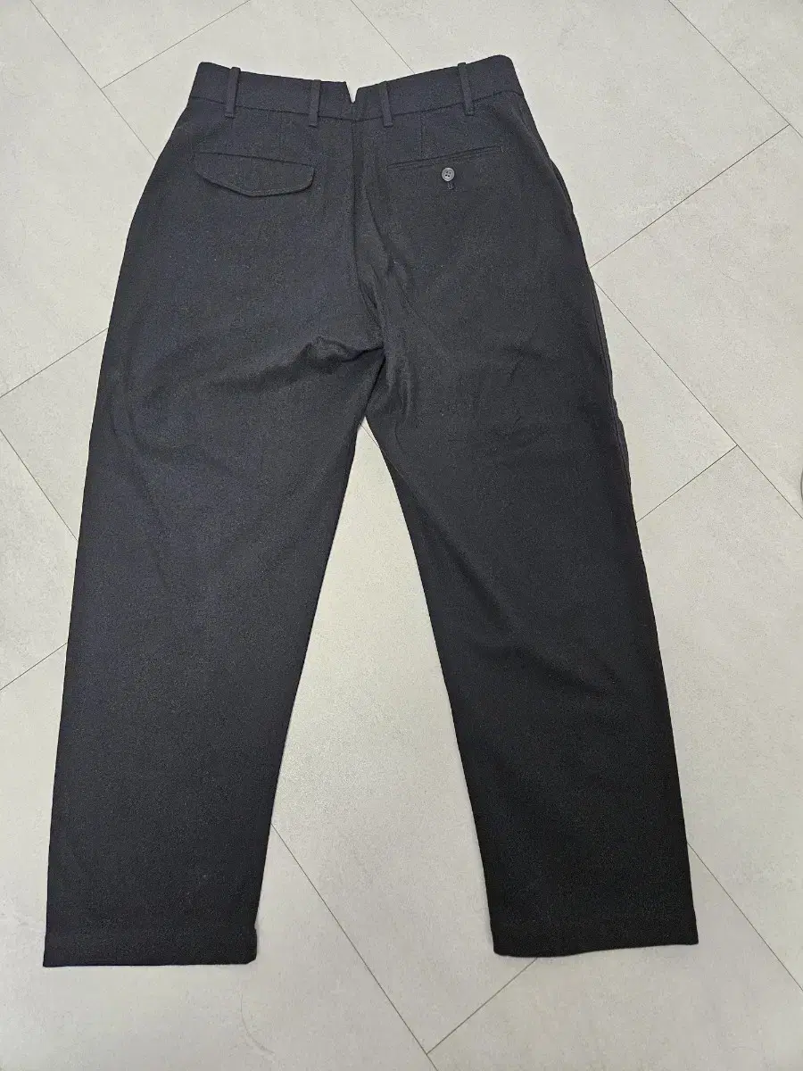 Uniqlo Jil Sander Wool Blend Tuck Pants Dark Grey 76